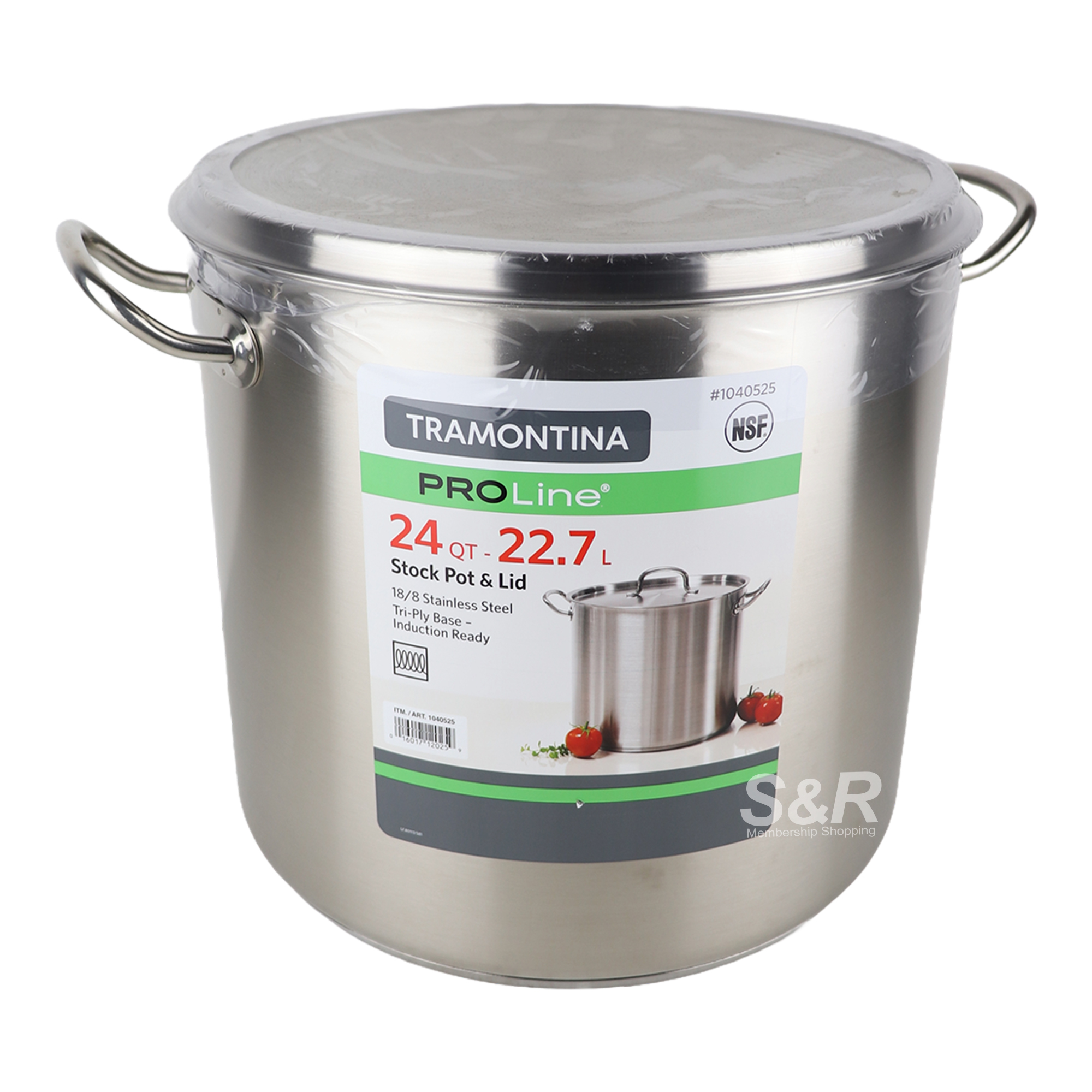 Tramontina Proline Stockpot & Lid 22.7L